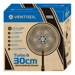 Ventilador De Coluna 30cm Preto 220V