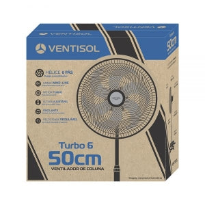 Ventilador de Coluna 50cm Preto 220V