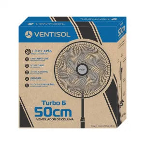 Ventilador de Coluna 50cm Azul 220V