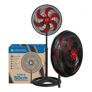 Ventilador de Coluna 50cm Vermelho 220V