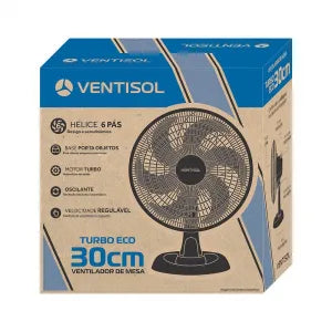Ventilador de Mesa Economy 30cm Preto 220V