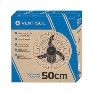 Ventilador de Parede 50cm Preto 127/220V