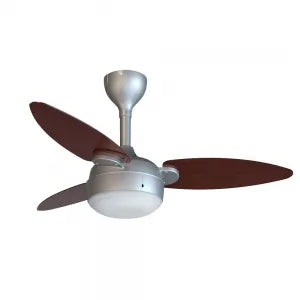 Ventilador De Teto Ventisol Elluz 127V/220V Inverter Tabaco/Cza