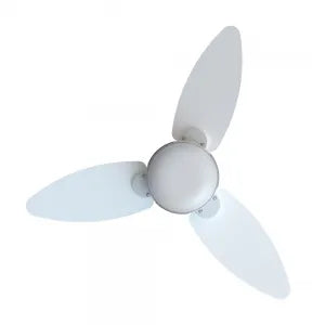 Ventilador De Teto Ventisol Elluz 127V/220V Inverter Branco/Cza