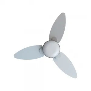 Ventilador De Teto Ventisol Elluz 127V/220V Inverter Branco/Cza