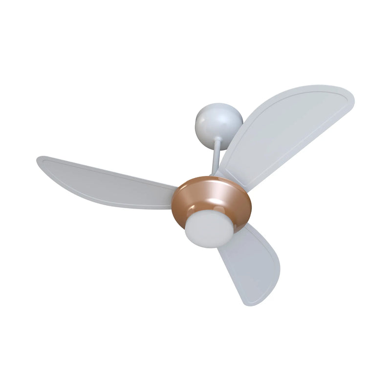 Ventilador de Teto Mistral Led Com Controle Inverter Bronze/Bco 127/220V