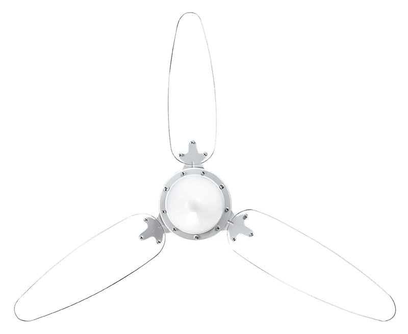 Ventilador de Teto Wind Transparente/Branco 220V